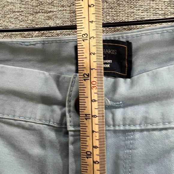 Gap Khakis Chino Shorts Men 40 Light Blue Mid Rise 100% Cotton Casual Preppy - Picture 7 of 12